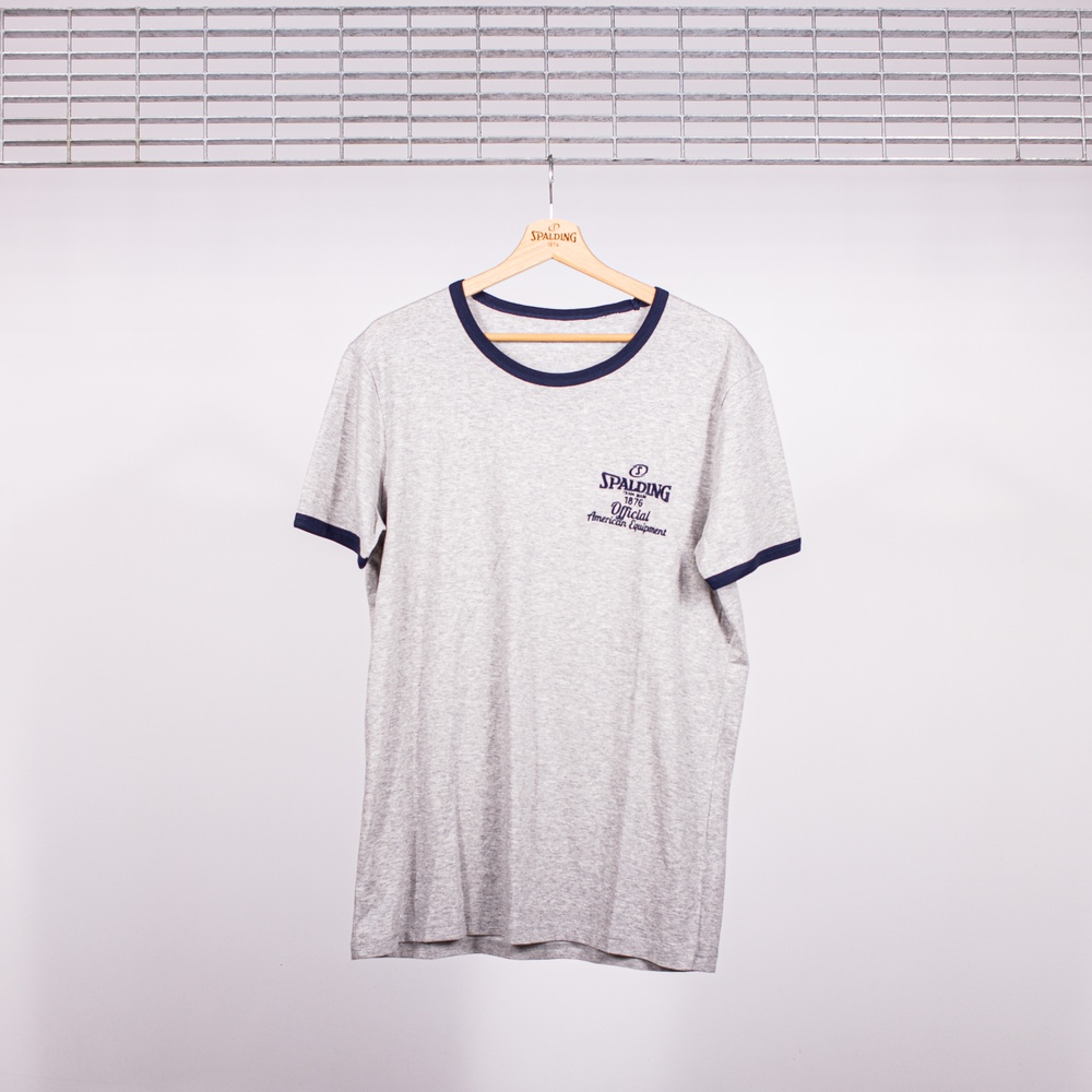 T-SHIRT SPALDING 1876 OFFICIAL GREY