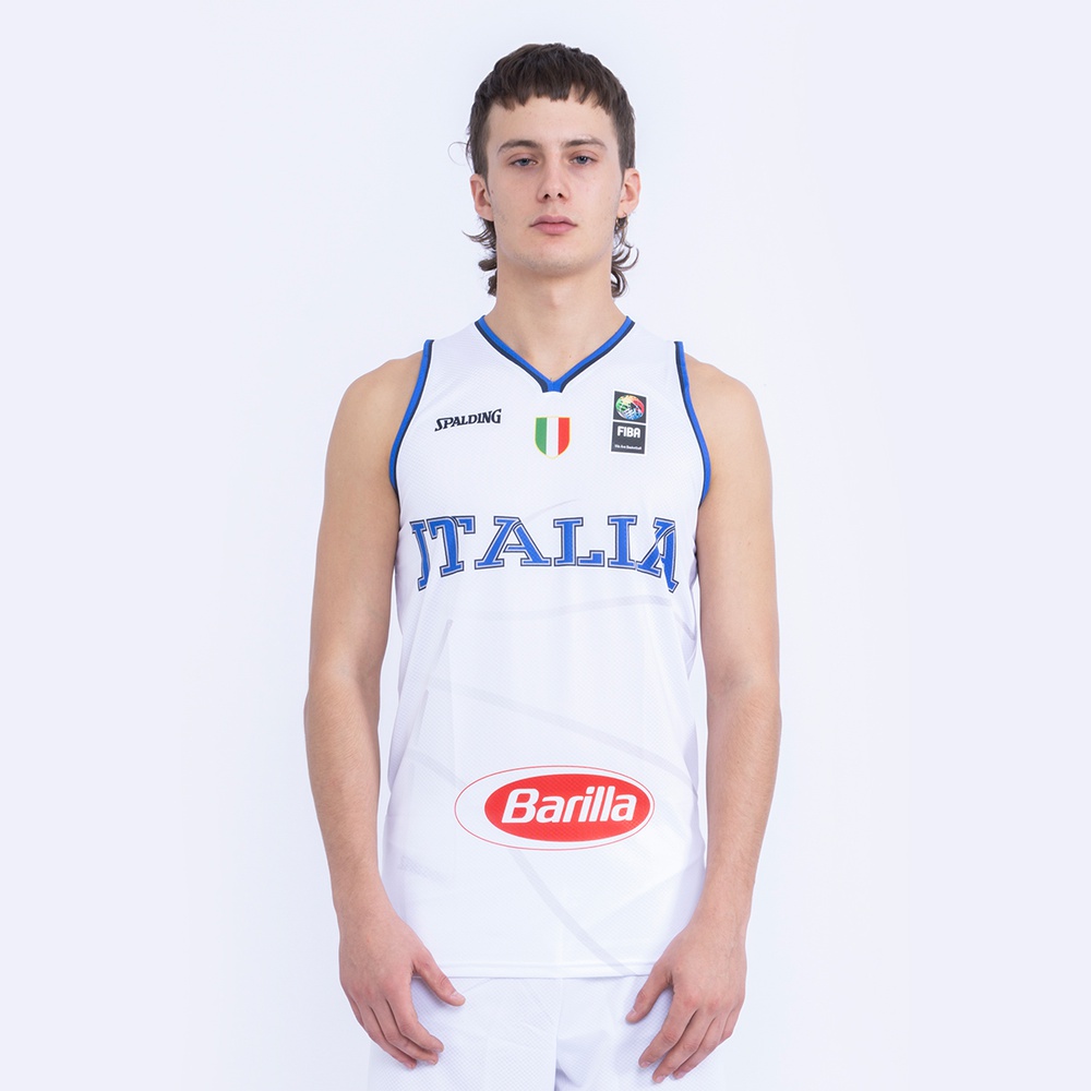 CANOTTA UFFICIALE ITALBASKET UOMO WHITE