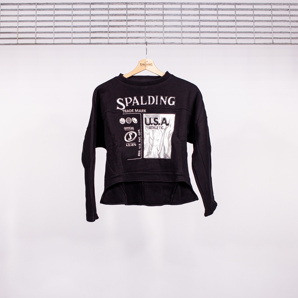 FELPA W SPALDING 1876 BLACK