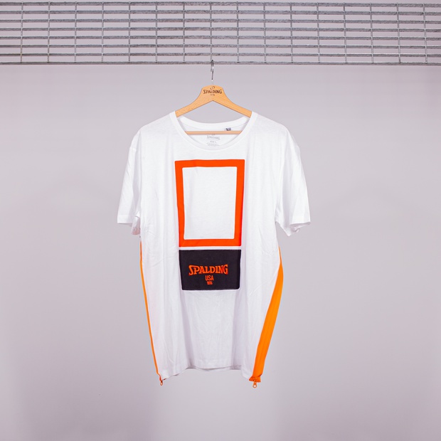 T-SHIRT SPALDING USA 1876 RECTANGLE