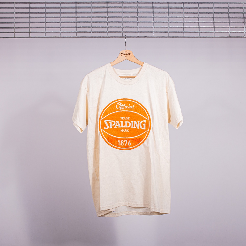 T-SHIRT SPALDING BASKETBALL NATURAL