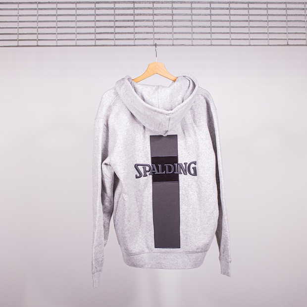 FELPA SPALDING CAPPUCCIO FULL ZIP GREY