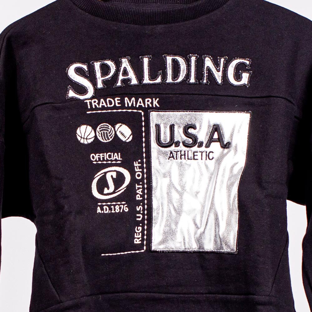 FELPA W SPALDING 1876 BLACK