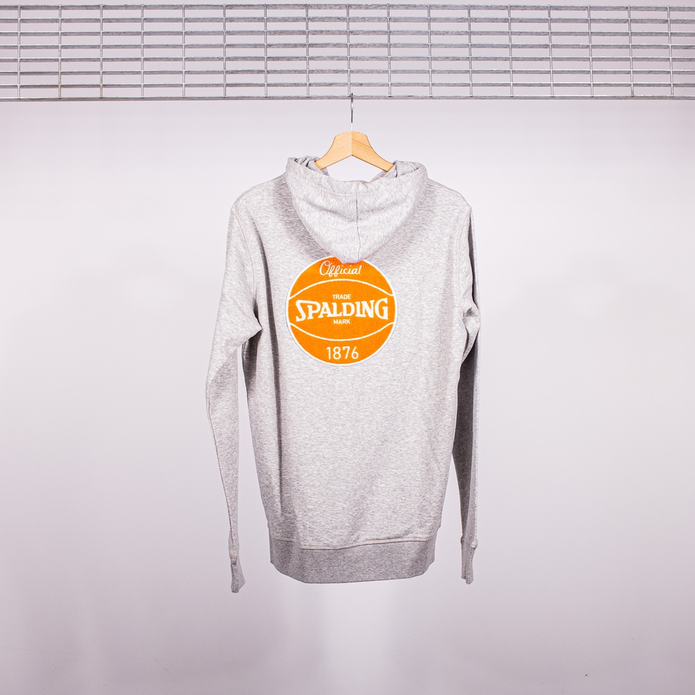 FELPA CAPPUCCIO FULL ZIP SPALDING 1876  BASKET